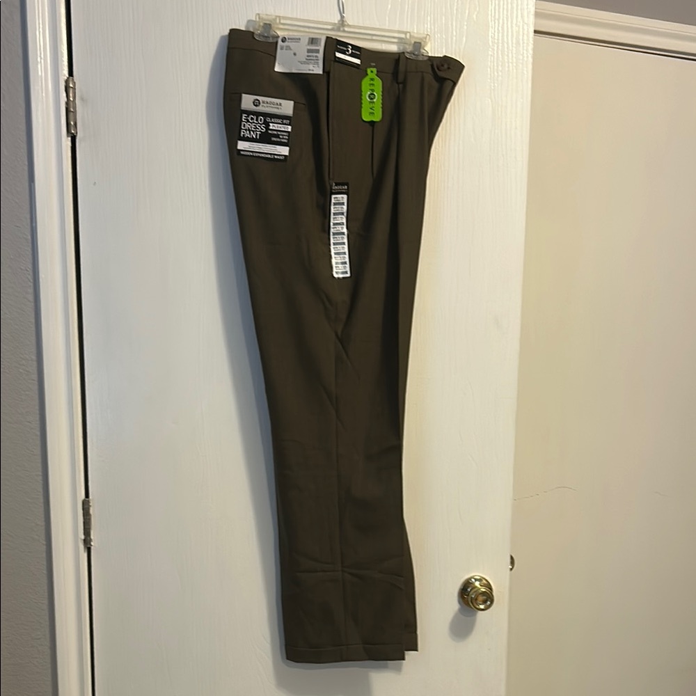 Men's Dark Brown Dress Pants
